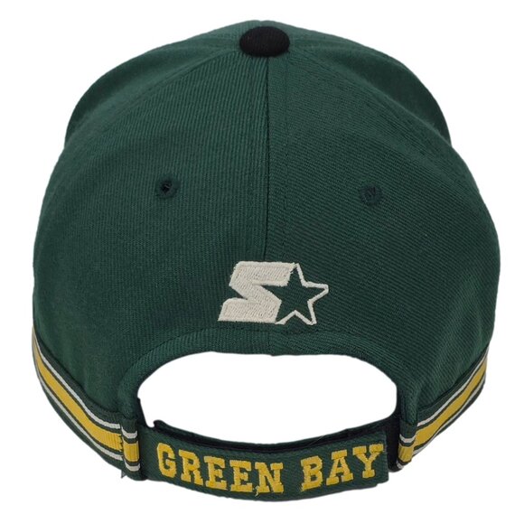 Green Bay Packers Hat - Vintage 90s Starter Pro Line NFL Football Cap Adj Strap - Picture 3 of 5